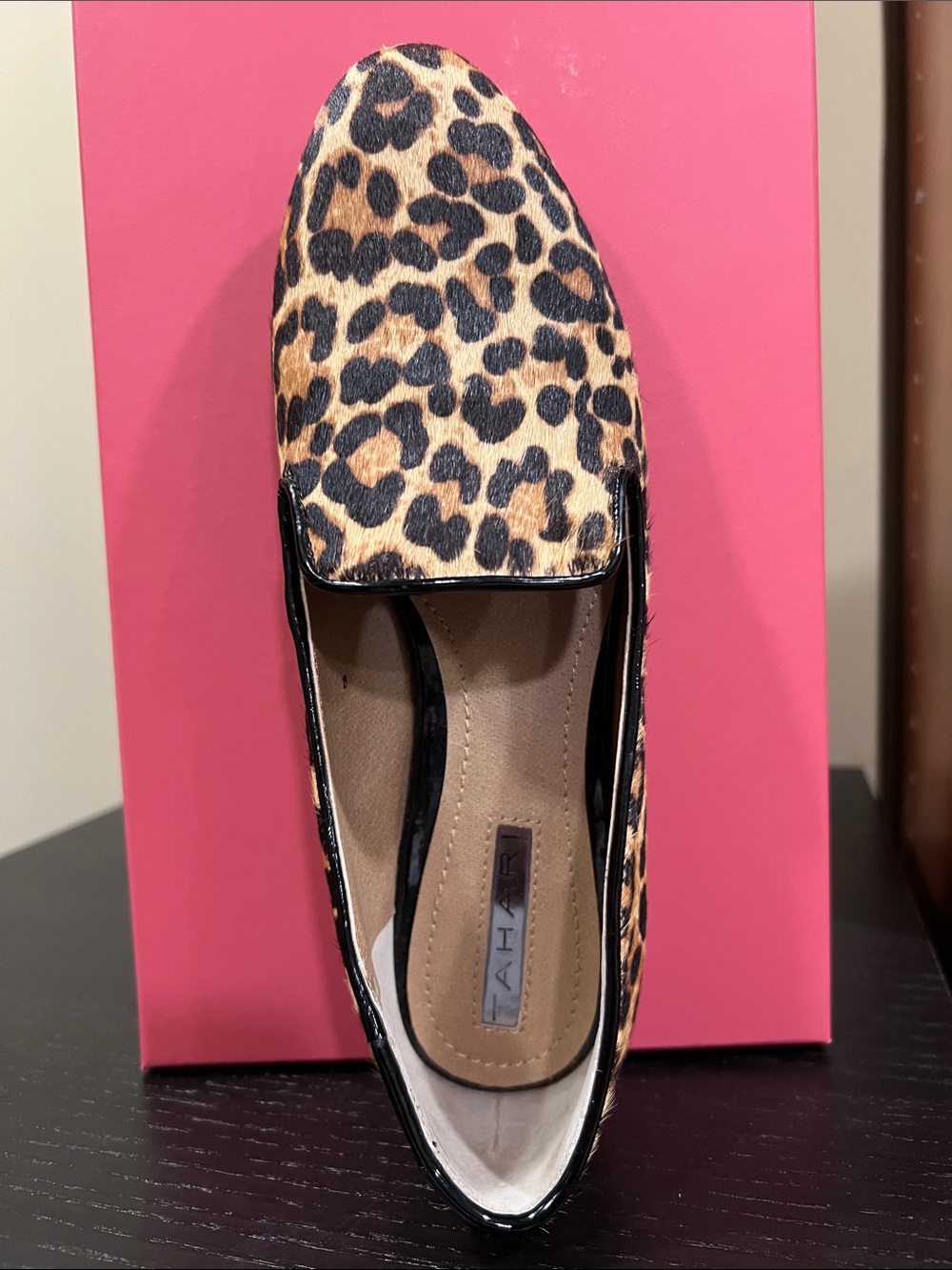 Tahari Leopard-Print Loafer in Brown and Black
